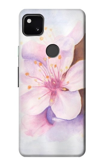 S1415 Fleur de Sakura Art Etui Coque Housse pour Google Pixel 4a