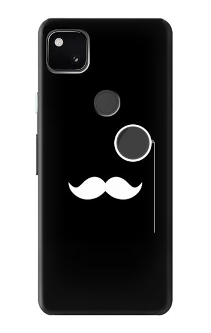 S1946 Sir Mustache Minimalisme Etui Coque Housse pour Google Pixel 4a