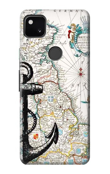 S1962 Graphique nautique Etui Coque Housse pour Google Pixel 4a