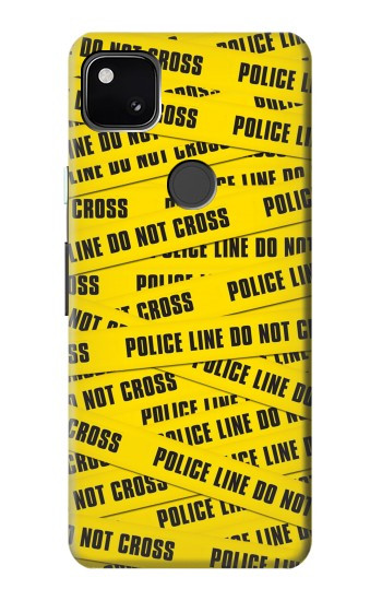 S2088 Banderole de la police ne pas dépasser Etui Coque Housse pour Google Pixel 4a