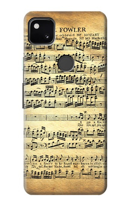 S2667 Fowler Mozart Partitions Etui Coque Housse pour Google Pixel 4a