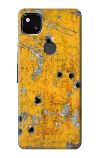 S3528 Bullet Rouille Jaune Métal Etui Coque Housse pour Google Pixel 4a