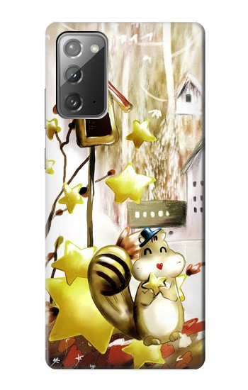 S0109 Écureuil mignon Dessin animé Etui Coque Housse pour Samsung Galaxy Note 20