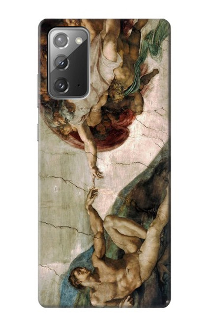 S0179 Michel-Ange Création d'Adam Etui Coque Housse pour Samsung Galaxy Note 20