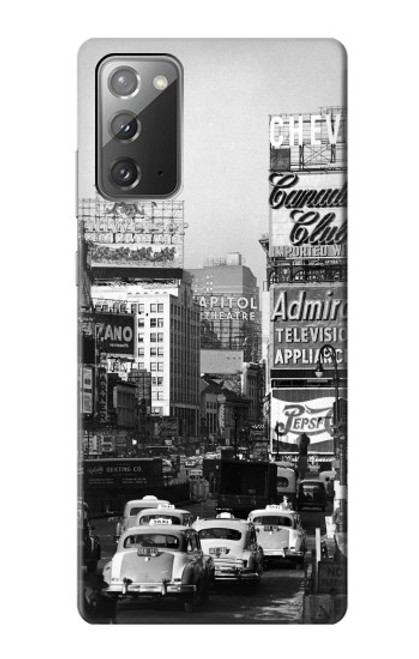 S0182 New York Vintage Etui Coque Housse pour Samsung Galaxy Note 20