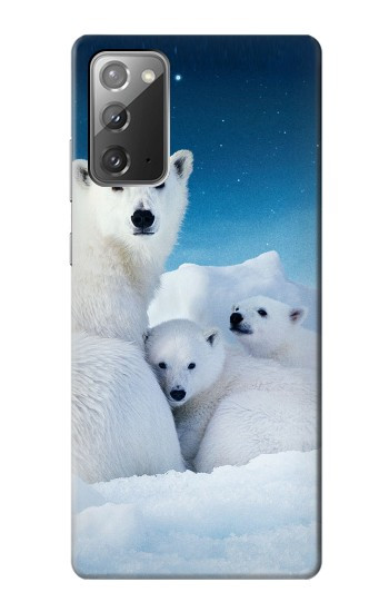 S0285 Ours polaire Etui Coque Housse pour Samsung Galaxy Note 20