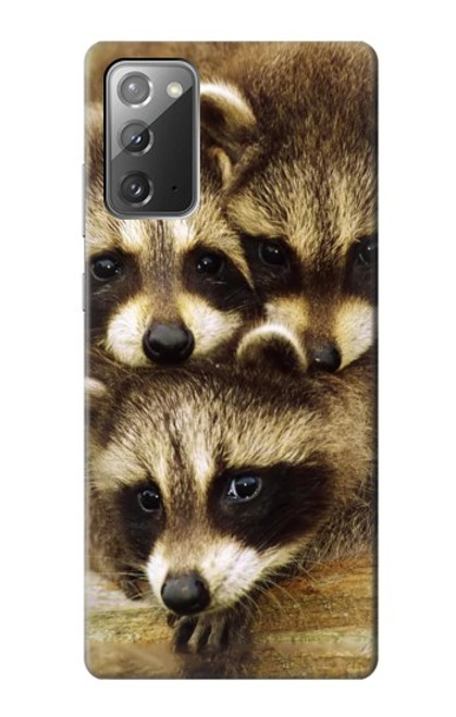 S0977 Les ratons laveurs bébé Etui Coque Housse pour Samsung Galaxy Note 20
