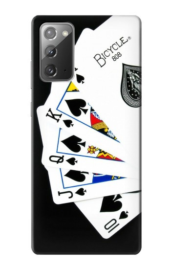 S1078 Poker Royal Flush droite Etui Coque Housse pour Samsung Galaxy Note 20