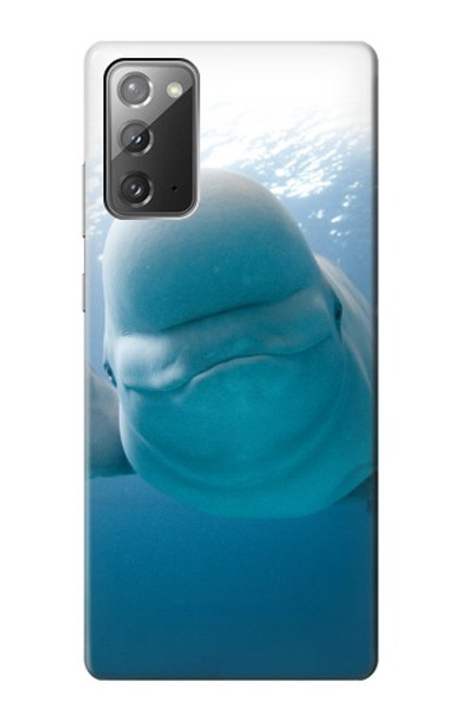 S1801 Béluga Sourire baleine Etui Coque Housse pour Samsung Galaxy Note 20