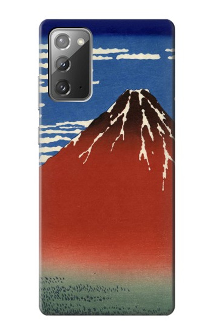 S2390 Katsushika Hokusai Fuji Rouge Etui Coque Housse pour Samsung Galaxy Note 20