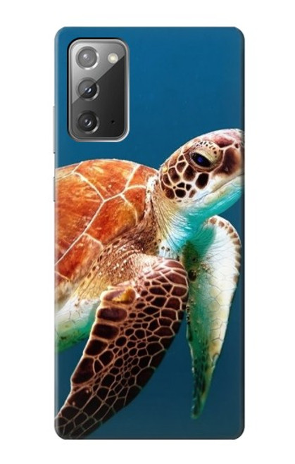 S3497 Vert tortue de mer Etui Coque Housse pour Samsung Galaxy Note 20