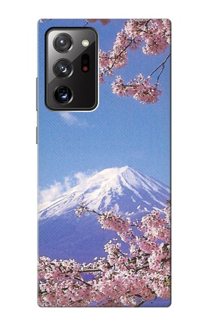 S1060 Mont Fuji Sakura fleur de cerisier Etui Coque Housse pour Samsung Galaxy Note 20 Ultra, Ultra 5G