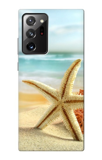 S1117 Étoiles de mer sur la plage Etui Coque Housse pour Samsung Galaxy Note 20 Ultra, Ultra 5G