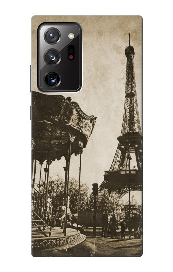 S2174 Tour Eiffel Paris Millésime Etui Coque Housse pour Samsung Galaxy Note 20 Ultra, Ultra 5G