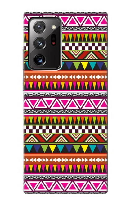 S2292 Motif tribal aztèque Etui Coque Housse pour Samsung Galaxy Note 20 Ultra, Ultra 5G