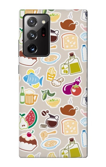 S2321 Aliments et boissons sans soudure Etui Coque Housse pour Samsung Galaxy Note 20 Ultra, Ultra 5G