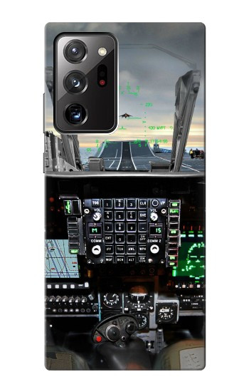 S2435 Avion de chasse Cockpit d'avion Etui Coque Housse pour Samsung Galaxy Note 20 Ultra, Ultra 5G