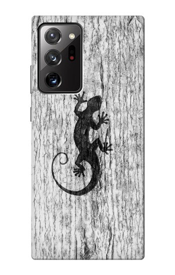 S2446 Gecko bois imprimé graphique Etui Coque Housse pour Samsung Galaxy Note 20 Ultra, Ultra 5G