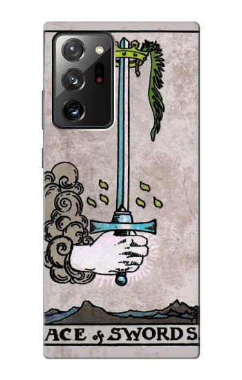 S2482 Carte de tarot As des épées Etui Coque Housse pour Samsung Galaxy Note 20 Ultra, Ultra 5G