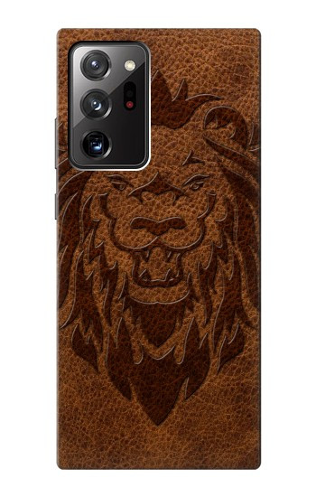 S2529 Leo Zodiaque Zodiaque marron Impression graphique Etui Coque Housse pour Samsung Galaxy Note 20 Ultra, Ultra 5G
