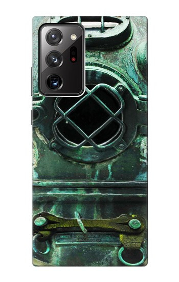 S2632 Antique Mer Profonde Millésime Casque de plongée Etui Coque Housse pour Samsung Galaxy Note 20 Ultra, Ultra 5G