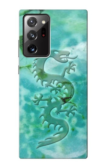 S2653 Dragon Vert Turquoise Pierre Graphique Etui Coque Housse pour Samsung Galaxy Note 20 Ultra, Ultra 5G