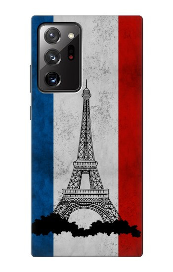 S2859 Drapeau France millésimé Tour Eiffel Etui Coque Housse pour Samsung Galaxy Note 20 Ultra, Ultra 5G