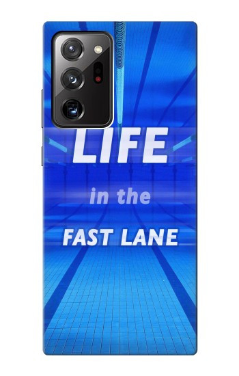 S3136 La vie dans la voie rapide Piscine Etui Coque Housse pour Samsung Galaxy Note 20 Ultra, Ultra 5G