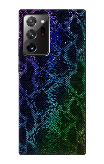 S3366 Arc en ciel Python graphique Imprimer Peau Etui Coque Housse pour Samsung Galaxy Note 20 Ultra, Ultra 5G