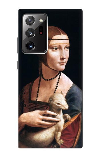 S3471 Lady hermine Leonardo da Vinci Etui Coque Housse pour Samsung Galaxy Note 20 Ultra, Ultra 5G
