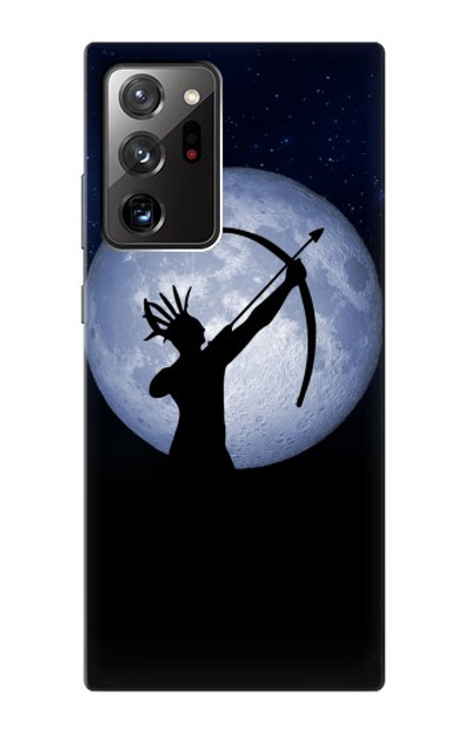 S3489 Indian Lune Chasseur Etui Coque Housse pour Samsung Galaxy Note 20 Ultra, Ultra 5G