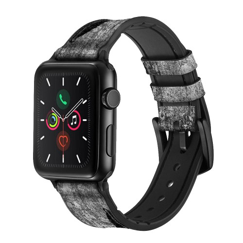 CA0620 Sherlock Holmes Silhouette Leather & Silicone Smart Watch Band Strap For Apple Watch iWatch