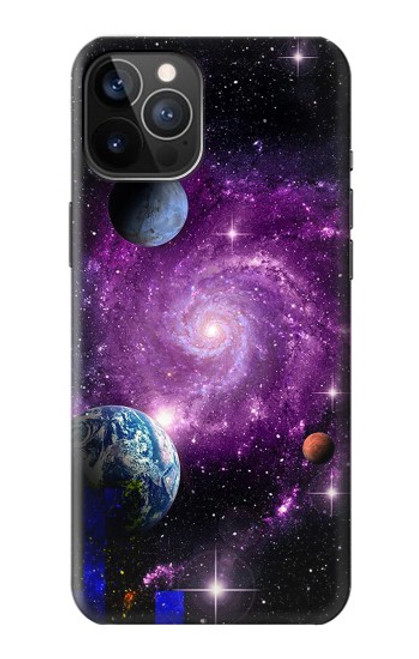 S3689 Planète spatiale Galaxy Etui Coque Housse pour iPhone 12, iPhone 12 Pro