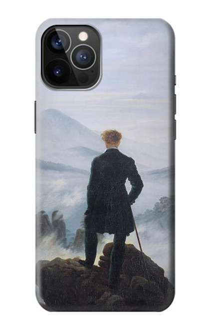 S3789 Wanderer above the Sea of Fog Etui Coque Housse pour iPhone 12, iPhone 12 Pro