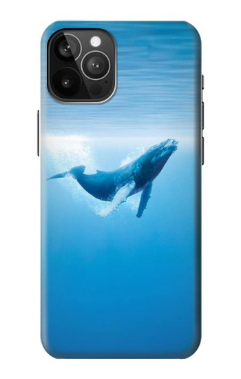 S0843 Baleine bleue Etui Coque Housse pour iPhone 12 Pro Max