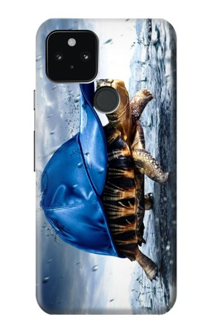 S0084 Tortue sous la pluie Etui Coque Housse pour Google Pixel 5