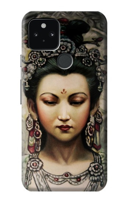 S0681 Guan Yin Etui Coque Housse pour Google Pixel 5
