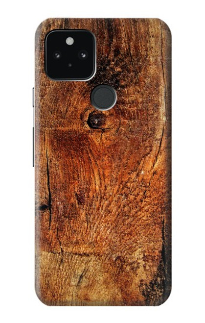 S1140 Bois graphique Etui Coque Housse pour Google Pixel 5