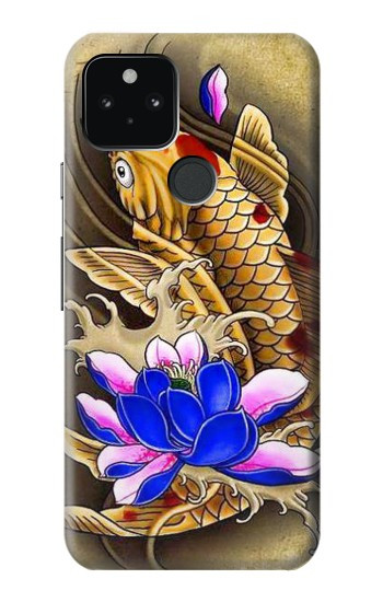 S1604 Carpe Koi poisson japonais Tatouage Etui Coque Housse pour Google Pixel 5