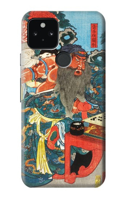 S1826 Utagawa Kuniyoshi Guan Yu Etui Coque Housse pour Google Pixel 5