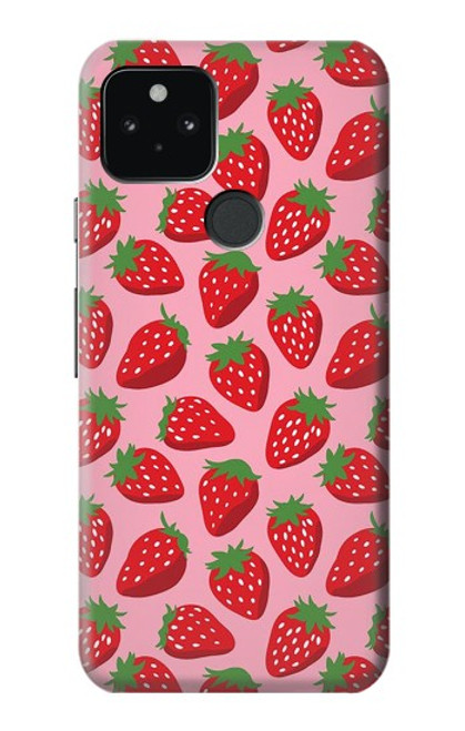 S3719 Modèle de fraise Etui Coque Housse pour Google Pixel 5