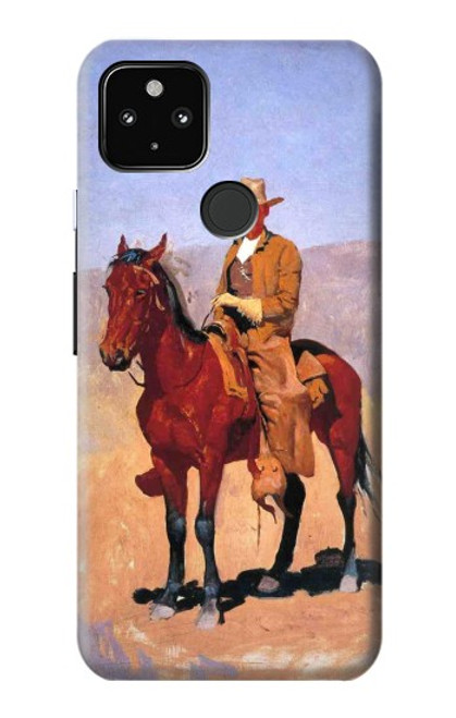 S0772 Cowboy occidental Etui Coque Housse pour Google Pixel 4a 5G