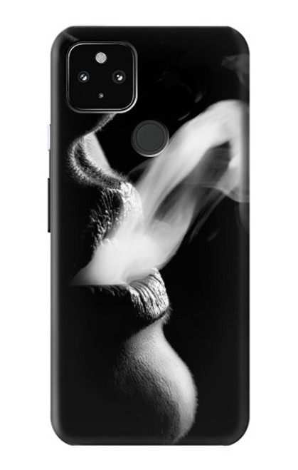 S0917 Sexy lèvres Fille de fumer Etui Coque Housse pour Google Pixel 4a 5G