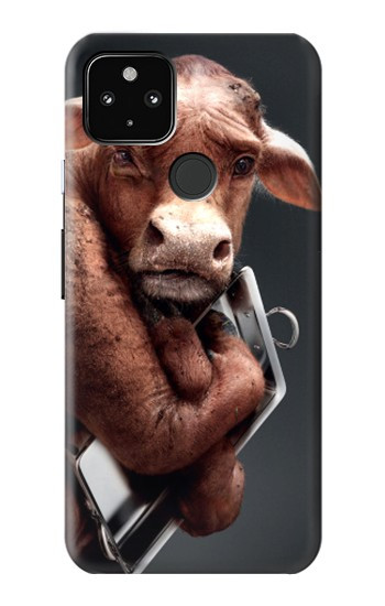 S1271 Vache Folle Etui Coque Housse pour Google Pixel 4a 5G