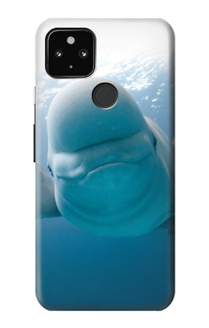 S1801 Béluga Sourire baleine Etui Coque Housse pour Google Pixel 4a 5G