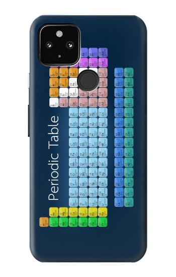 S1847 Tableau périodique Etui Coque Housse pour Google Pixel 4a 5G