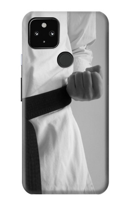 S1931 Noir Ceinture de karaté Etui Coque Housse pour Google Pixel 4a 5G