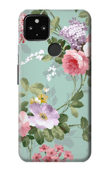 S2178 Peinture Fleur Art Floral Etui Coque Housse pour Google Pixel 4a 5G