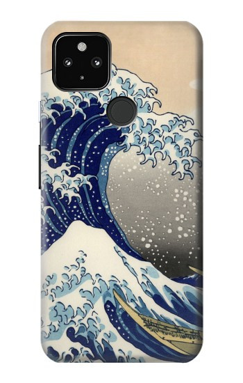 S2389 Hokusai La grande vague de Kanagawa Etui Coque Housse pour Google Pixel 4a 5G
