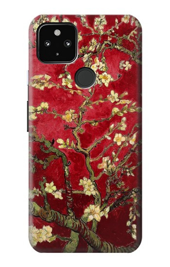 S2414 Rouge Fleur amandier Van Gogh Etui Coque Housse pour Google Pixel 4a 5G